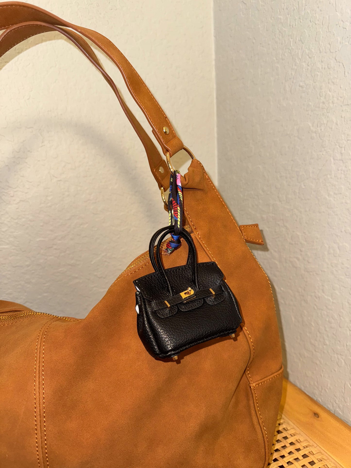 Penelope Bag Charm- Black