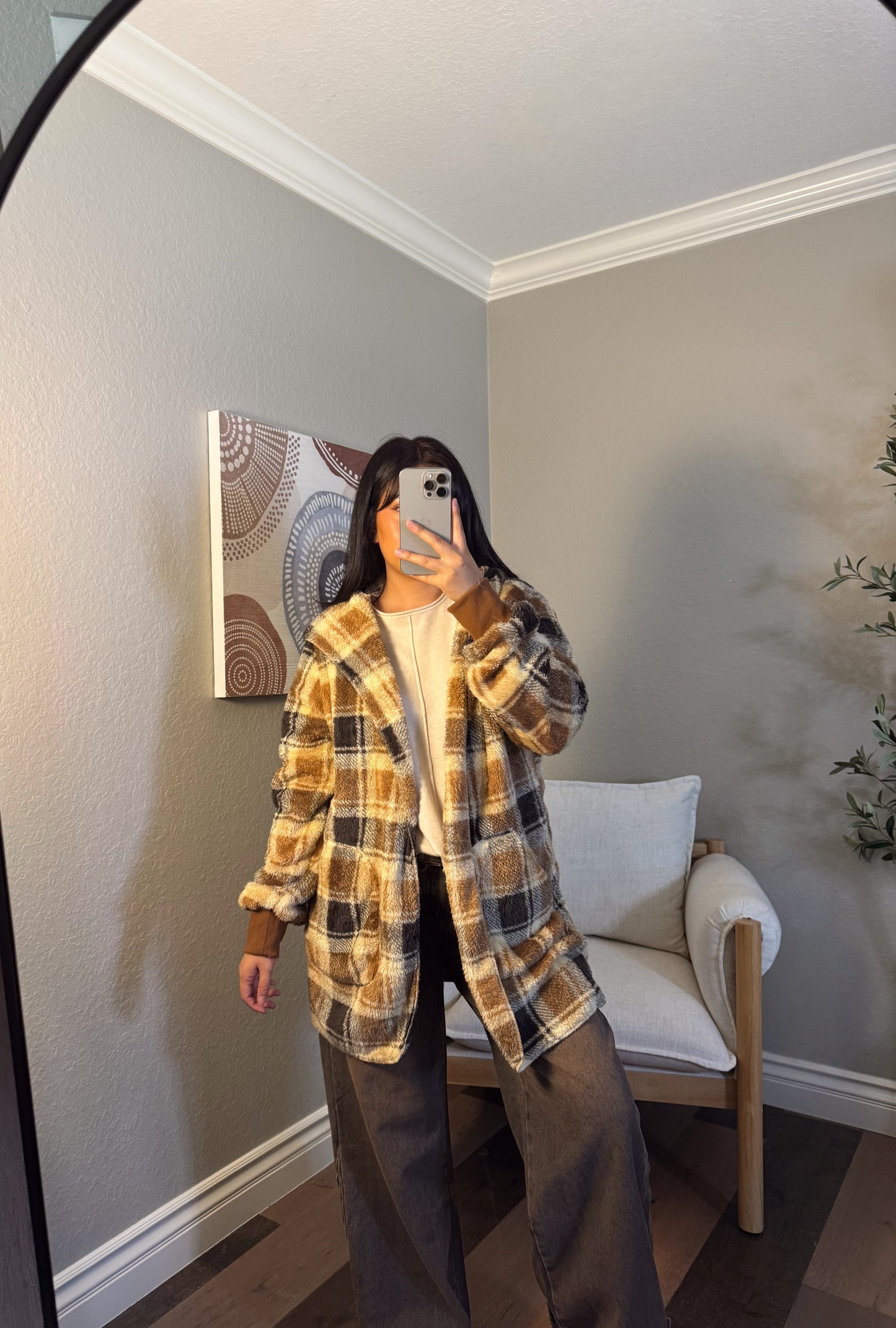 Cozy Caramel Hooded Jacket