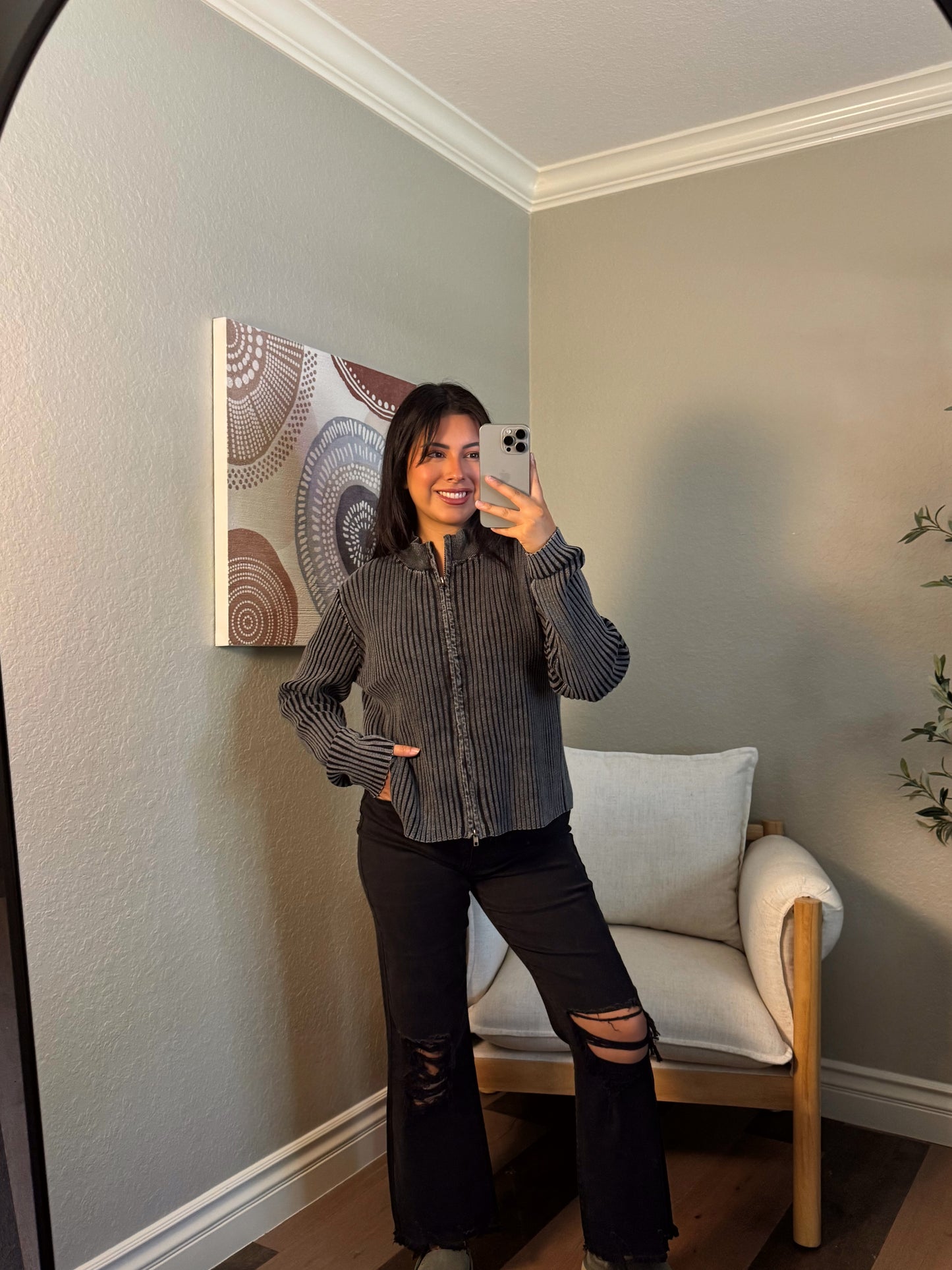 Moonlight Zip Up Sweater