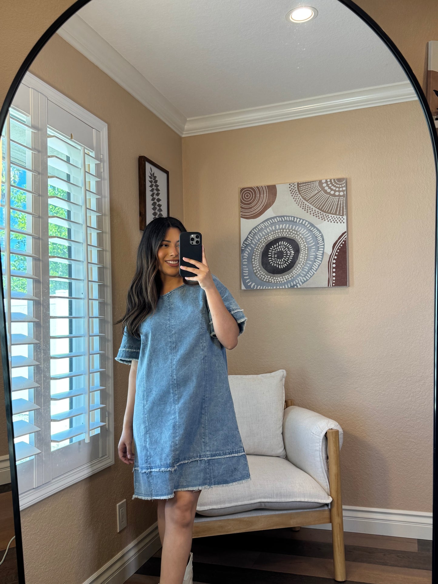 Spring Fling Denim Mini Dress