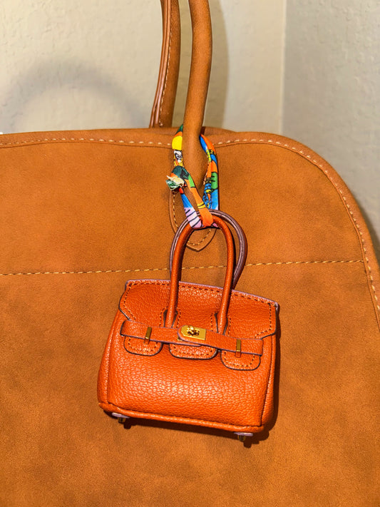 Penelope Bag Charm- Brown