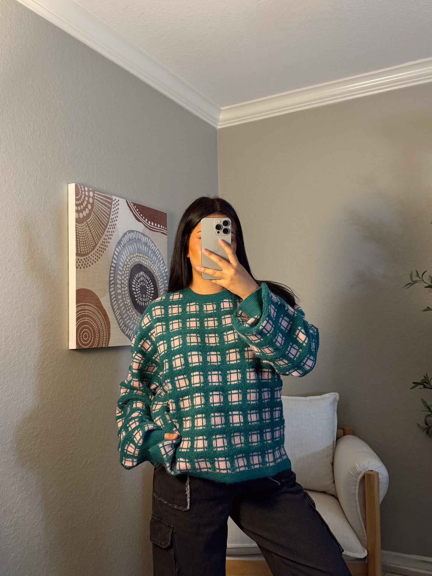 Emerald Sunset Knit Sweater