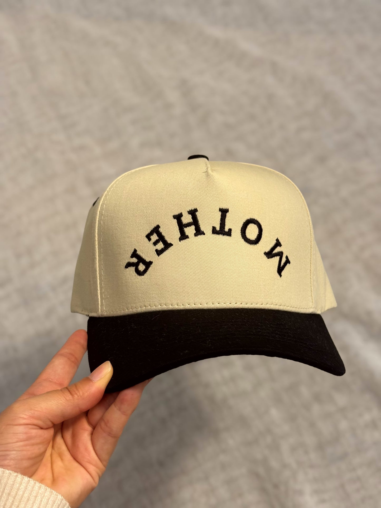 MOTHER Upside Down Trucker Cap *BLACK*