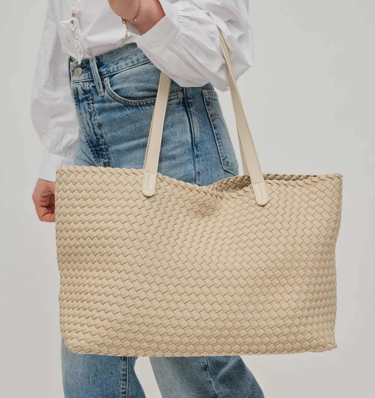 Evelyn Woven Tote Bag (MULTIPLE COLORS)