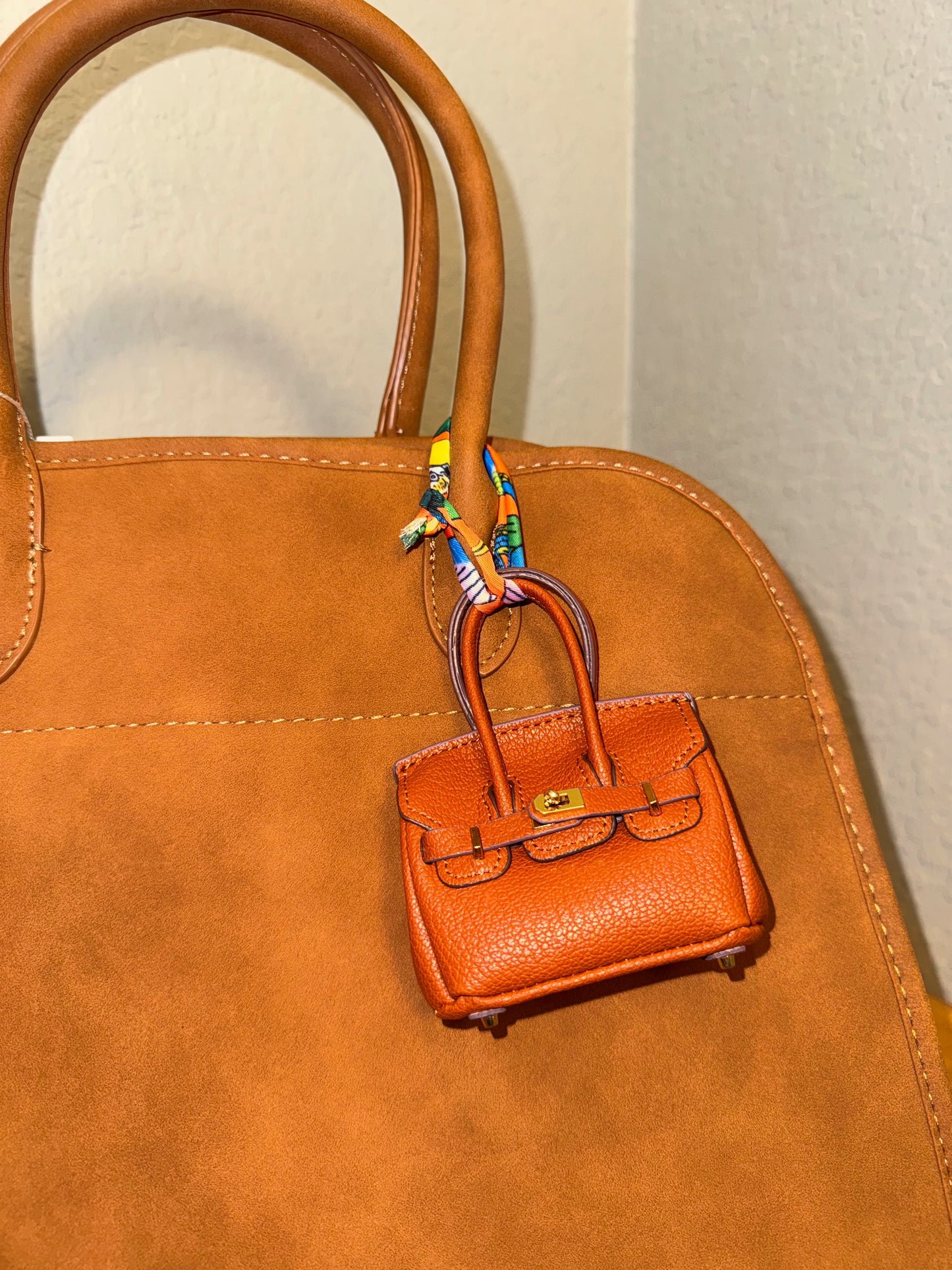 Penelope Bag Charm- Brown