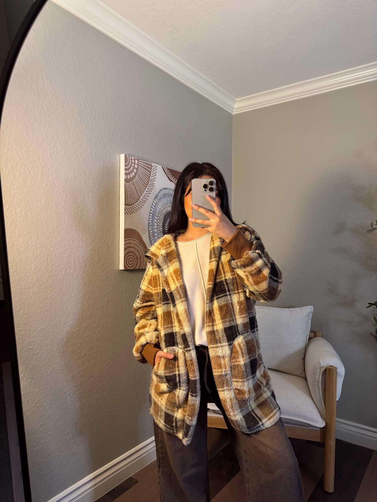 Cozy Caramel Hooded Jacket