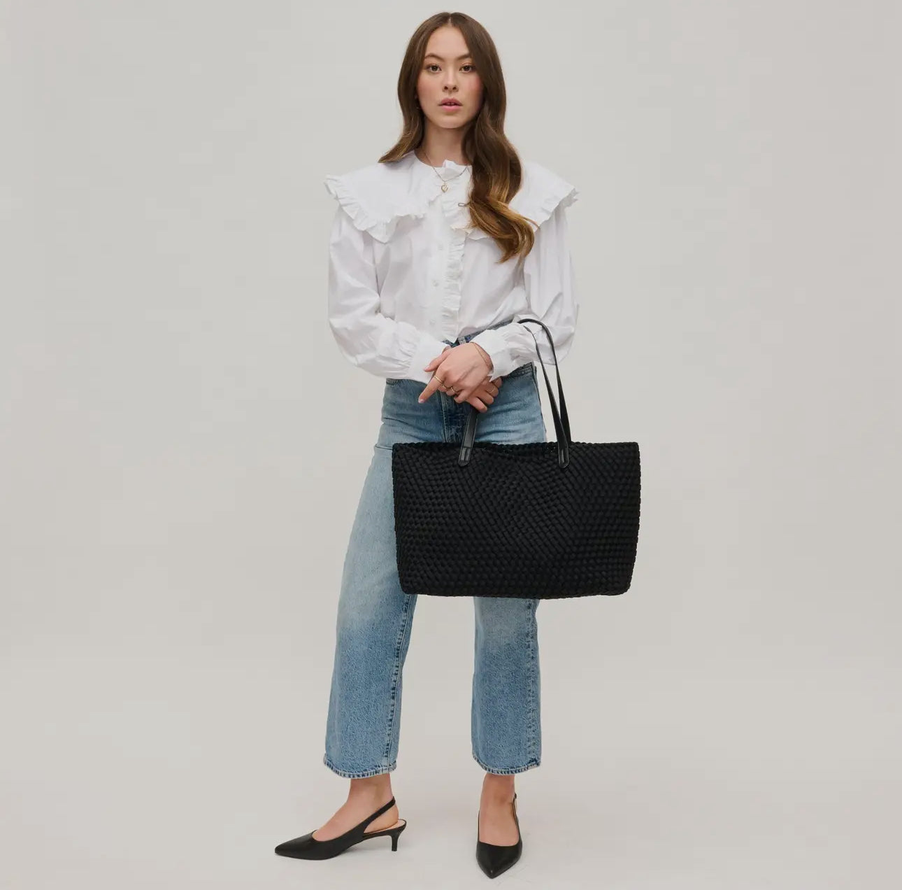 Evelyn Woven Tote Bag (MULTIPLE COLORS)