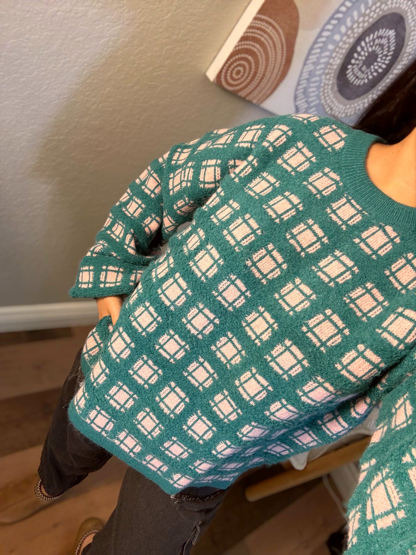 Emerald Sunset Knit Sweater