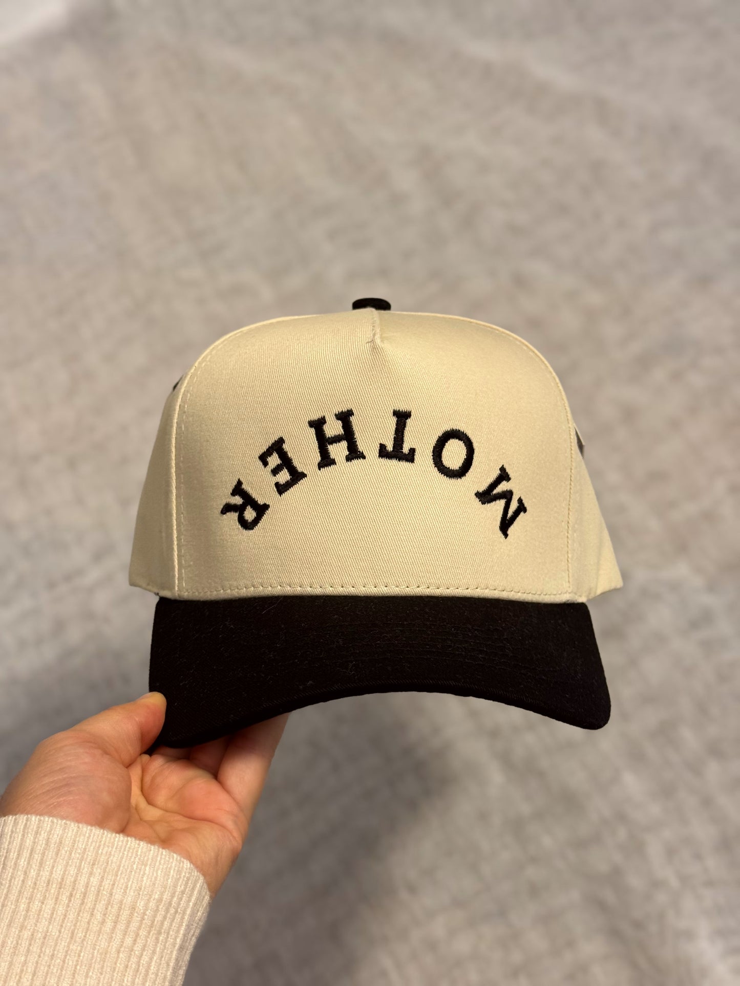 MOTHER Upside Down Trucker Cap *BLACK*