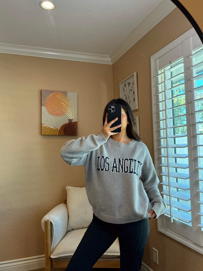 LA Knit Crew Neck Sweater