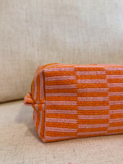 Striped Makeup Bag