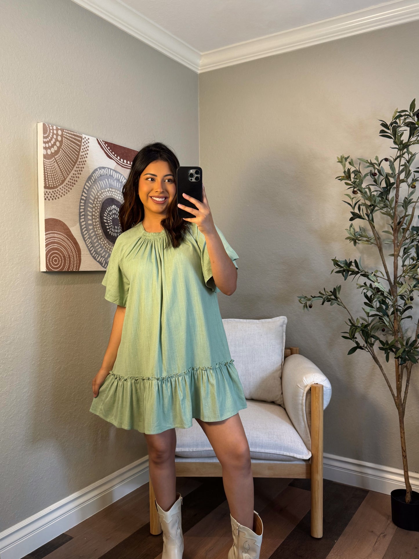 Clover Ruffle Dress