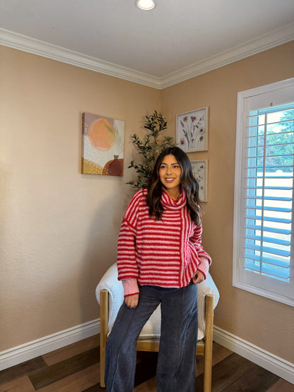 Candy Cane Knit Sweater