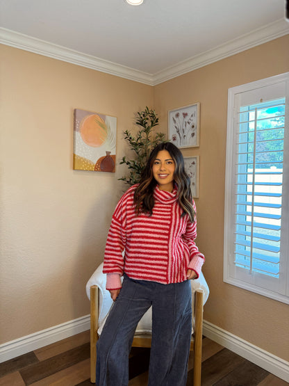 Candy Cane Knit Sweater