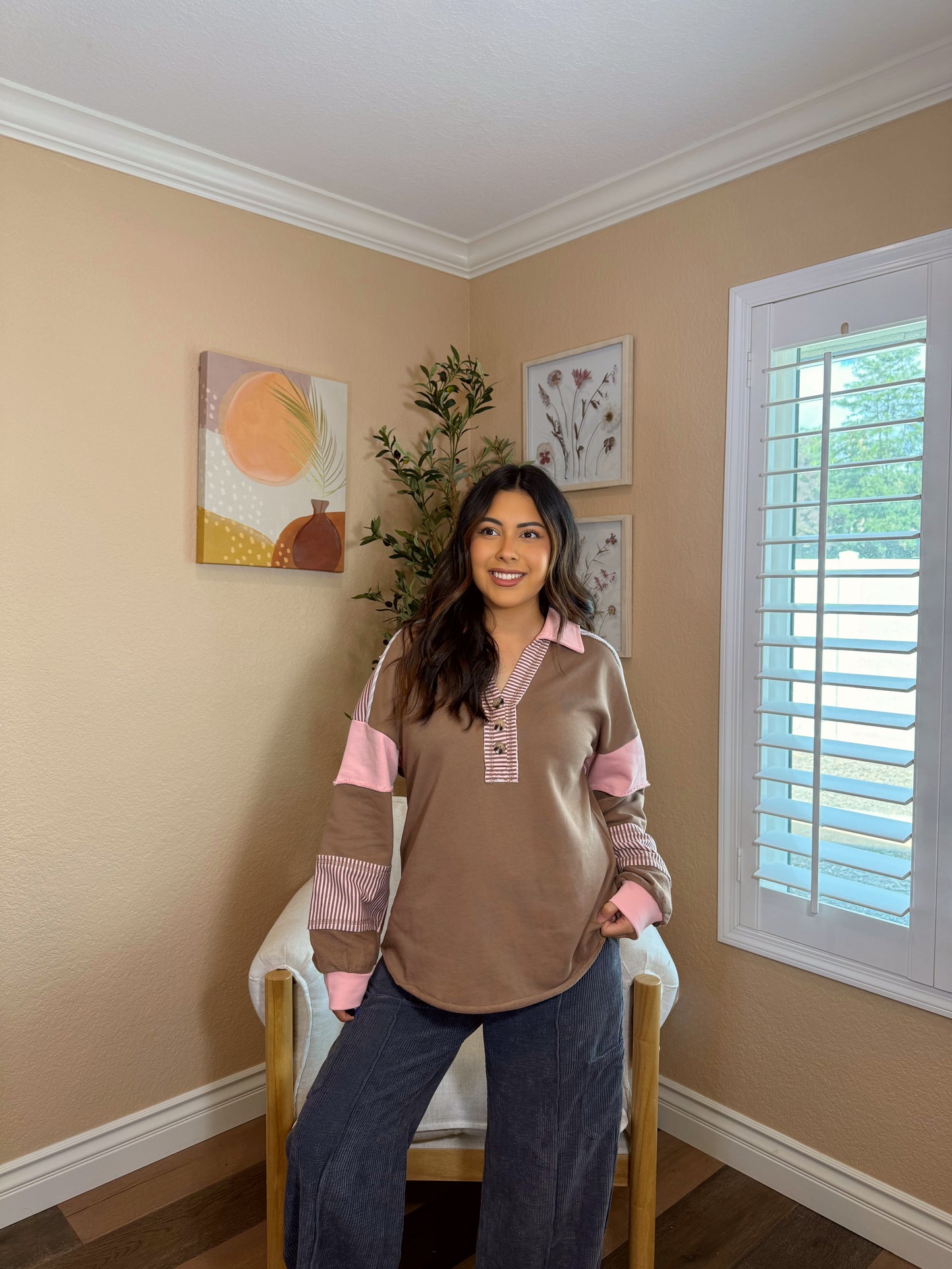 Gingerbread Cookie Long Sleeve Top