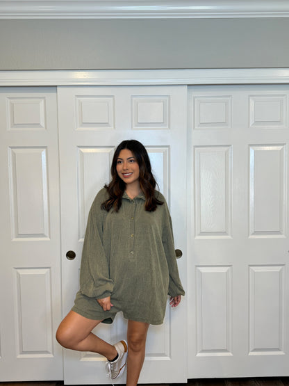 Oversized Autumn Knit Romper