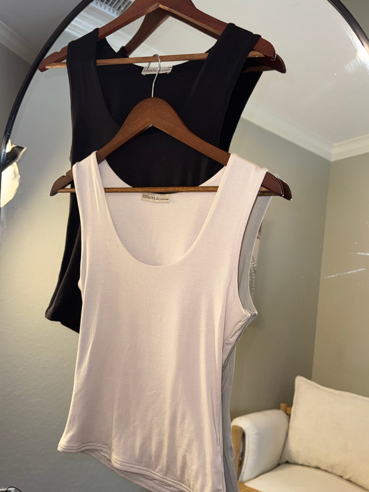 Double Layer Basic Tank *MULTIPLE COLORS*